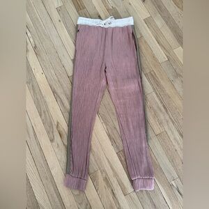 Zara Blush and Cream Textured Pants